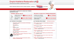 Desktop Screenshot of emploi-hotellerie-restauration.ch
