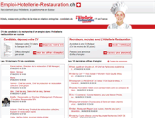Tablet Screenshot of emploi-hotellerie-restauration.ch